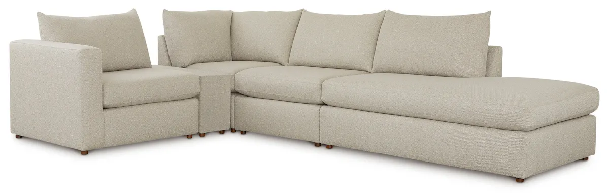 Bassett Furniture 2676-CSECTRBFC Beckham Bumper Modular Sectional with Console Bassett Furniture 2676-CSECTRBFC Beckham Bumper Modular Sectional with Console