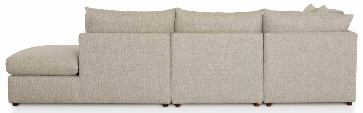 Bassett Furniture 2676-CSECTRBFC Beckham Bumper Modular Sectional with Console Bassett Furniture 2676-CSECTRBFC Beckham Bumper Modular Sectional with Console