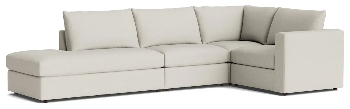 Bassett Furniture 2676-LSECTBWFC Beckham Bumper Modular L-Shaped Sectional Bassett Furniture 2676-LSECTBWFC Beckham Bumper Modular L-Shaped Sectional