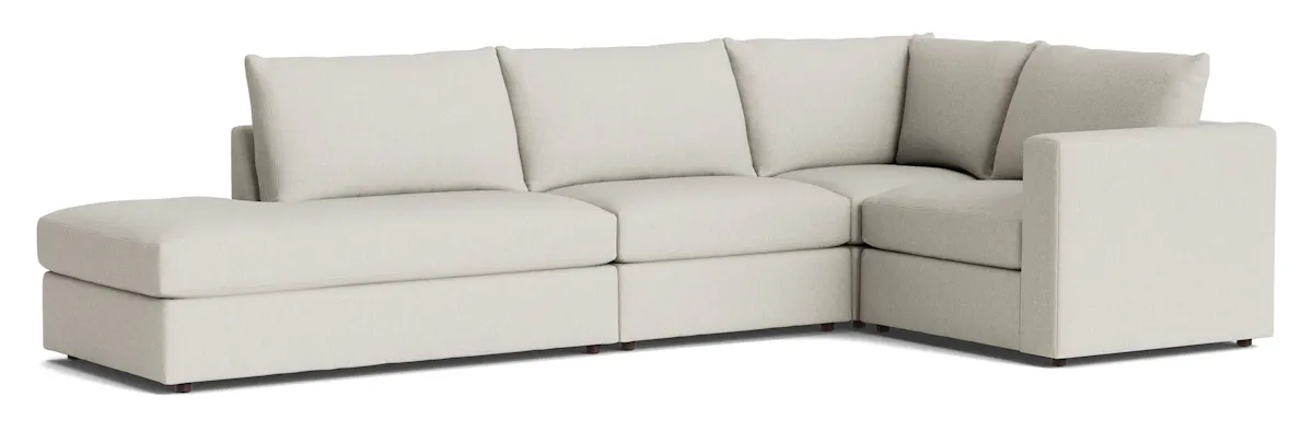 Bassett Furniture 2676-LSECTBWFC Beckham Bumper Modular L-Shaped Sectional Bassett Furniture 2676-LSECTBWFC Beckham Bumper Modular L-Shaped Sectional