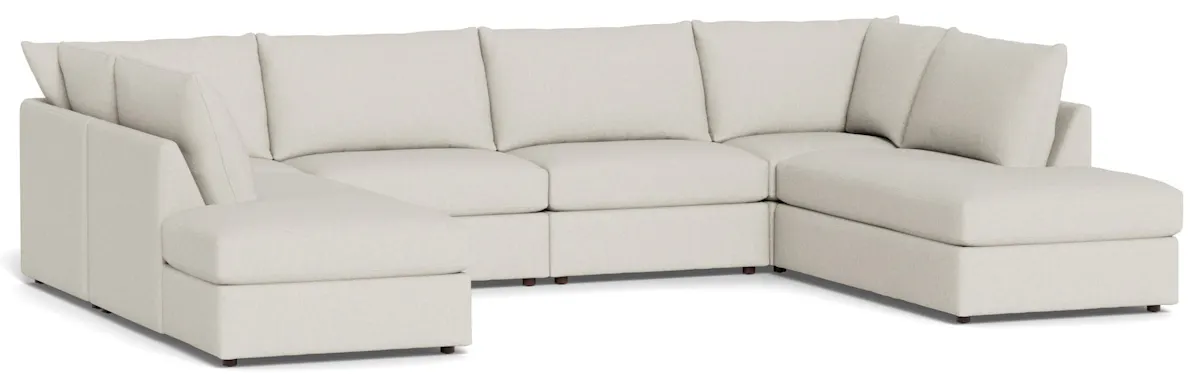 Bassett Furniture 2676-USECTBFC Beckham Bumper Modular U-Shaped Sectional Bassett Furniture 2676-USECTBFC Beckham Bumper Modular U-Shaped Sectional