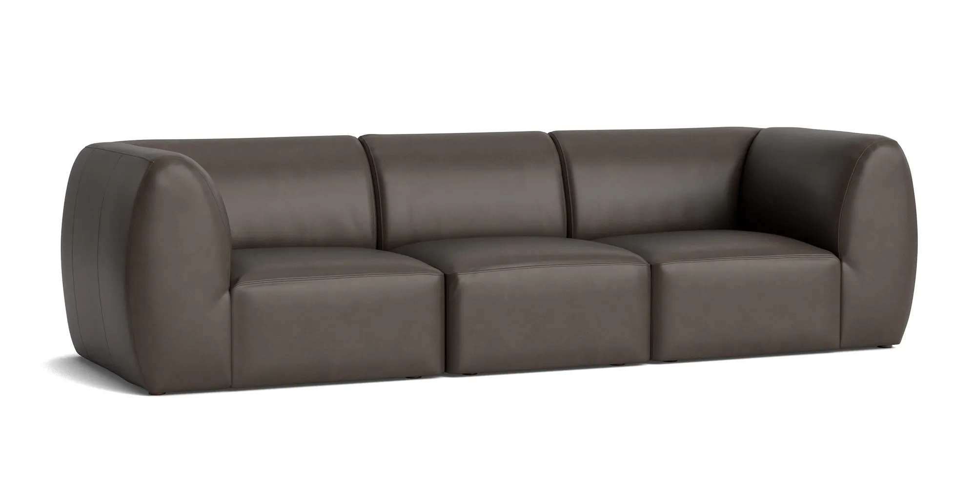 Bassett Furniture 2756-SOFAL Clyde Leather Modular Sofa