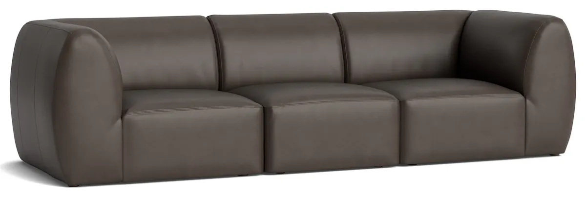 Bassett Furniture 2756-SOFAL Clyde Leather Modular Sofa Bassett Furniture 2756-SOFAL Clyde Leather Modular Sofa