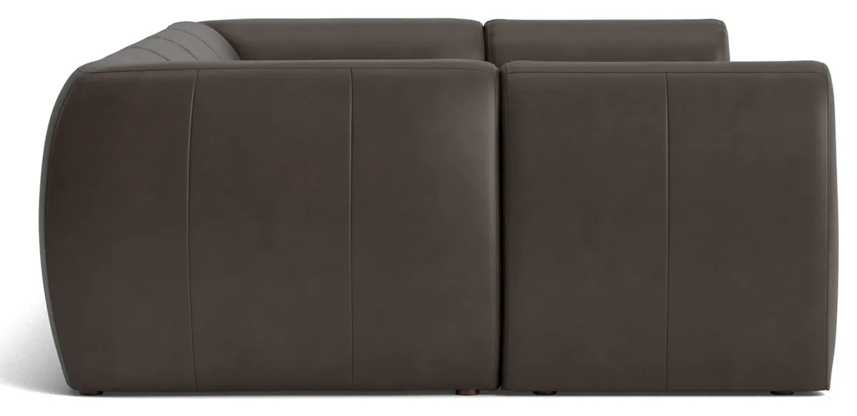Bassett Furniture 2756-USECT6L Clyde Leather Modular U-Shaped Sectional Bassett Furniture 2756-USECT6L Clyde Leather Modular U-Shaped Sectional