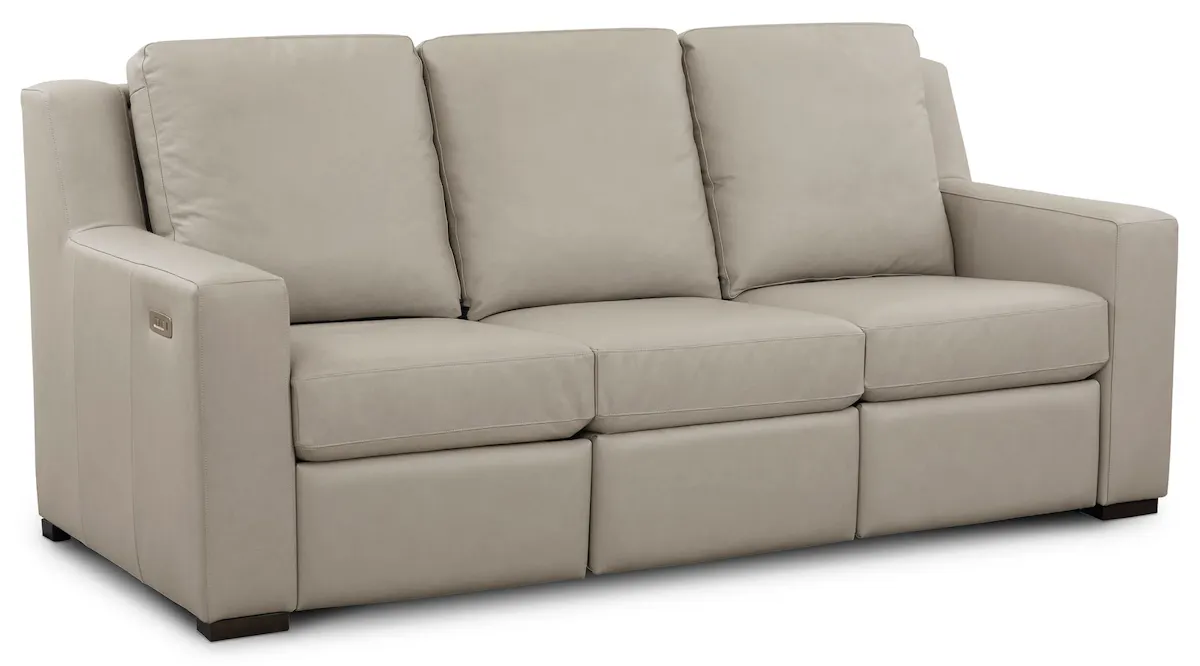 Bassett Furniture 2900-72ML Somers Leather Reclining Sofa Bassett Furniture 2900-72ML Somers Leather Reclining Sofa