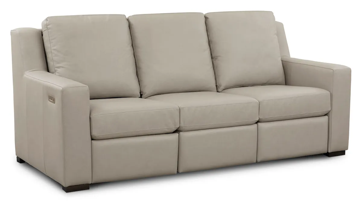 Bassett Furniture 2900-72ML Somers Leather Reclining Sofa Bassett Furniture 2900-72ML Somers Leather Reclining Sofa