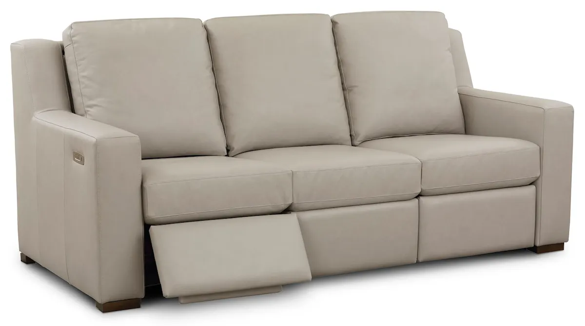 Bassett Furniture 2900-72ML Somers Leather Reclining Sofa Bassett Furniture 2900-72ML Somers Leather Reclining Sofa