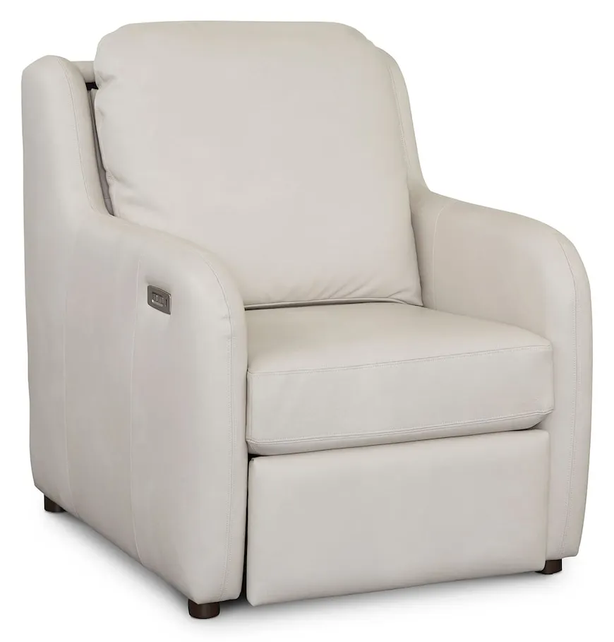 Bassett Furniture 2906-12ML Wrenn Leather Reclining Chair Bassett Furniture 2906-12ML Wrenn Leather Reclining Chair