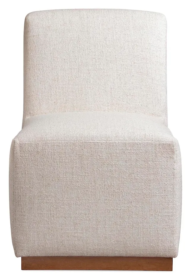 Bassett Furniture 4022-0686 Banks Upholstered Dining Side Chair with Casters Bassett Furniture 4022-0686 Banks Upholstered Dining Side Chair with Casters
