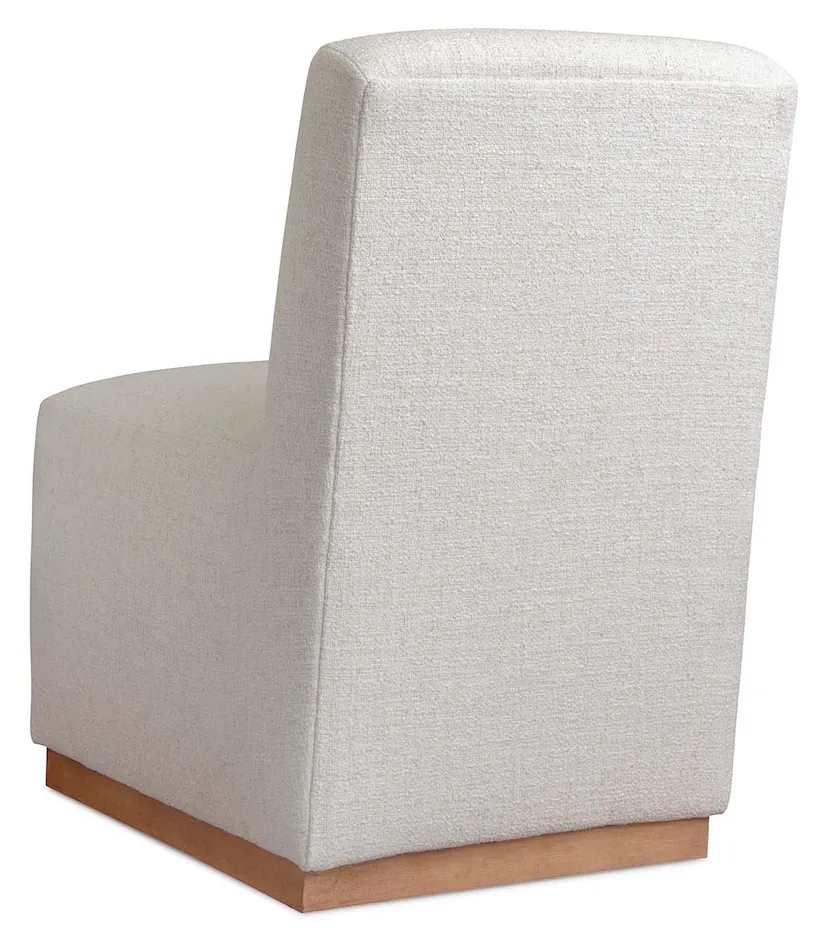 Bassett Furniture 4022-0686 Banks Upholstered Dining Side Chair with Casters Bassett Furniture 4022-0686 Banks Upholstered Dining Side Chair with Casters