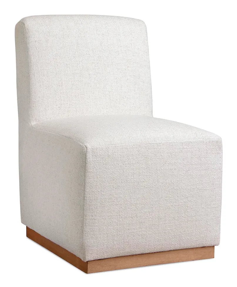 Bassett Furniture 4022-0686 Banks Upholstered Dining Side Chair with Casters Bassett Furniture 4022-0686 Banks Upholstered Dining Side Chair with Casters