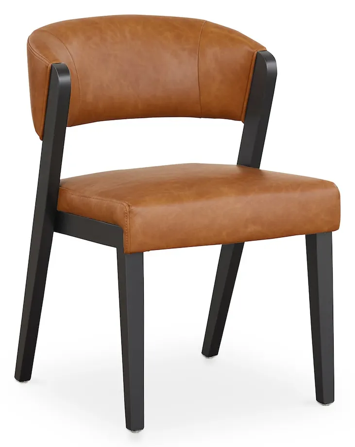 Bassett Furniture 4201-1682BCC Asher Faux Leather Dining Chair Bassett Furniture 4201-1682BCC Asher Faux Leather Dining Chair