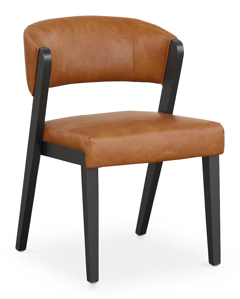 Bassett Furniture 4201-1682BCC Asher Faux Leather Dining Chair Bassett Furniture 4201-1682BCC Asher Faux Leather Dining Chair