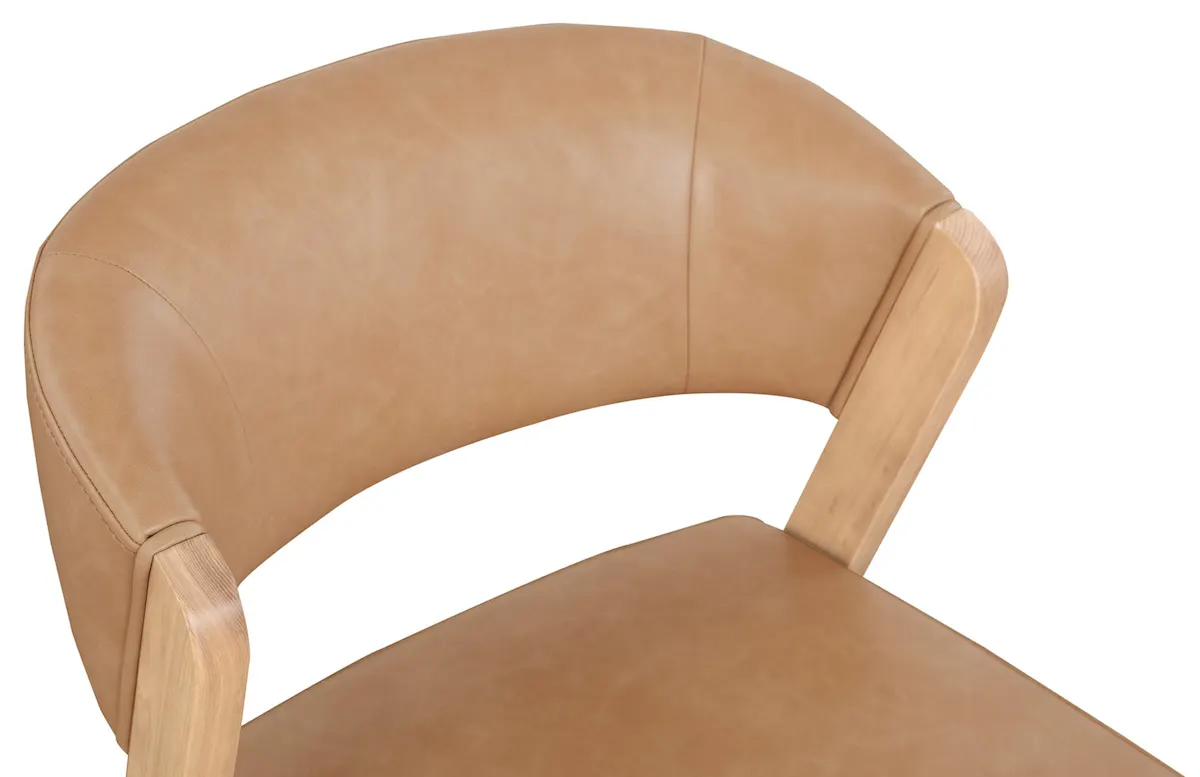 Bassett Furniture 4201-1682NCT Asher Faux Leather Dining Chair Bassett Furniture 4201-1682NCT Asher Faux Leather Dining Chair