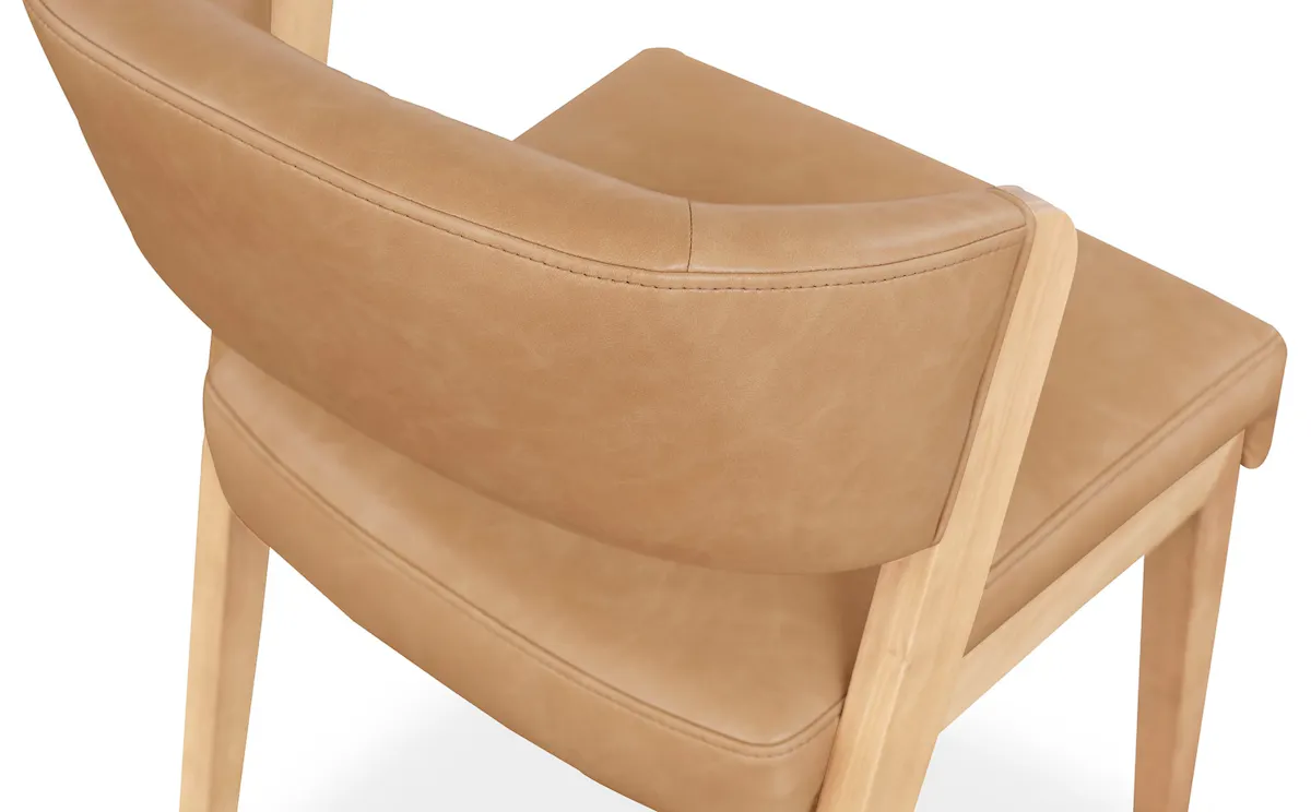 Bassett Furniture 4201-1682NCT Asher Faux Leather Dining Chair Bassett Furniture 4201-1682NCT Asher Faux Leather Dining Chair