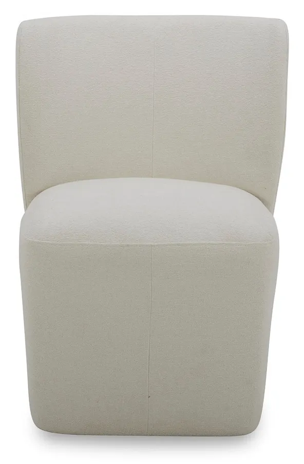 Bassett Furniture 4200-B684 Reed Upholstered Dining Chair with Casters Bassett Furniture 4200-B684 Reed Upholstered Dining Chair with Casters