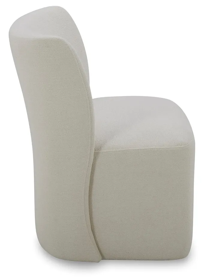 Bassett Furniture 4200-B684 Reed Upholstered Dining Chair with Casters Bassett Furniture 4200-B684 Reed Upholstered Dining Chair with Casters