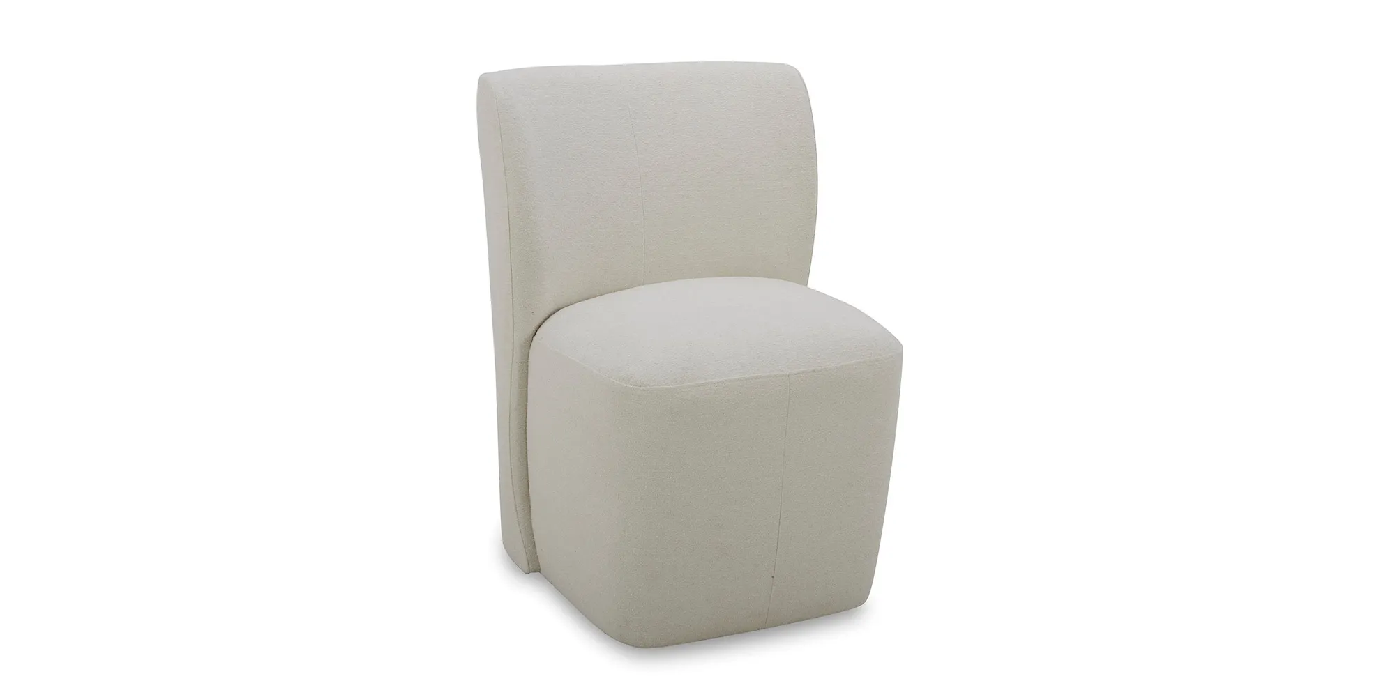 Bassett Furniture 4200-B684 Reed Upholstered Dining Chair with Casters