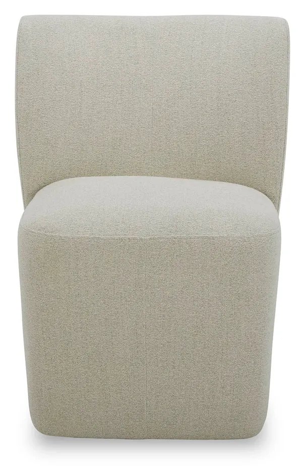Bassett Furniture 4200-G684 Reed Upholstered Dining Chair with Casters Bassett Furniture 4200-G684 Reed Upholstered Dining Chair with Casters