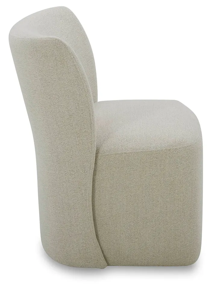 Bassett Furniture 4200-G684 Reed Upholstered Dining Chair with Casters Bassett Furniture 4200-G684 Reed Upholstered Dining Chair with Casters