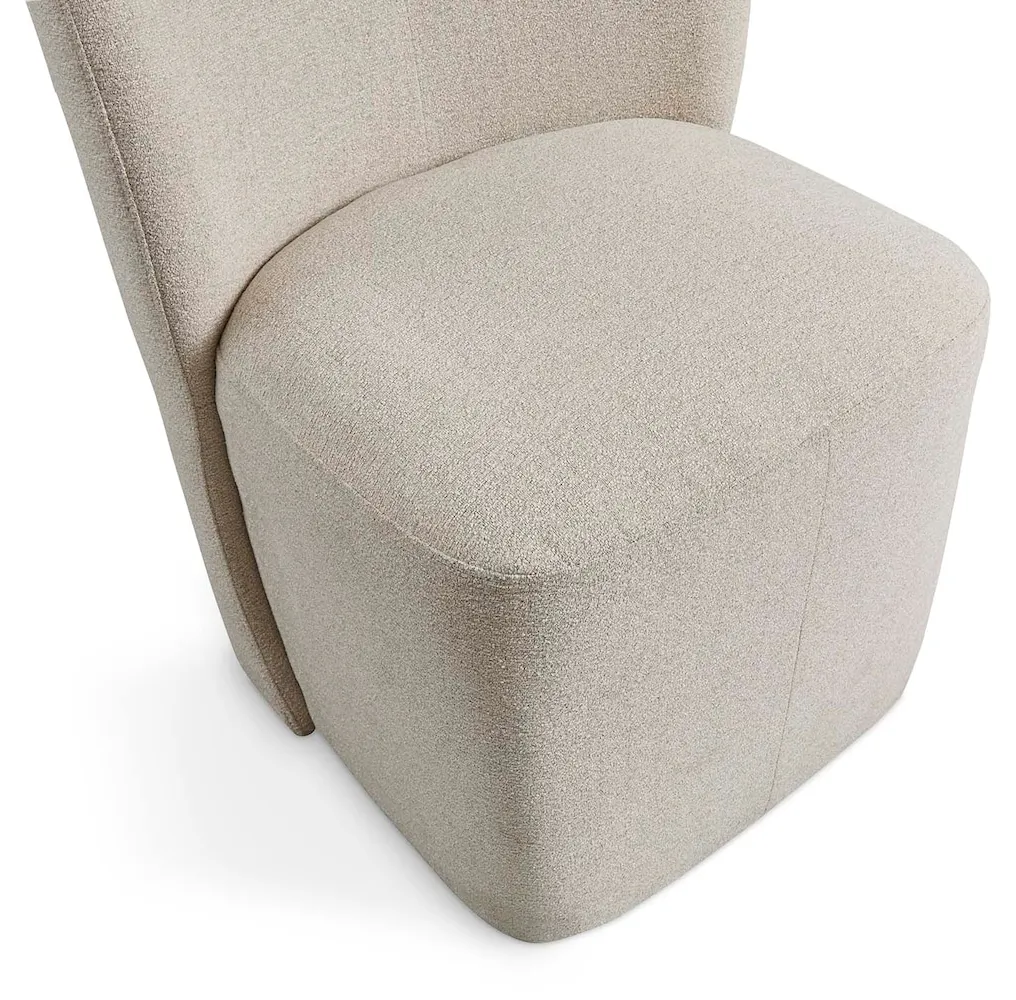 Bassett Furniture 4200-G684 Reed Upholstered Dining Chair with Casters Bassett Furniture 4200-G684 Reed Upholstered Dining Chair with Casters