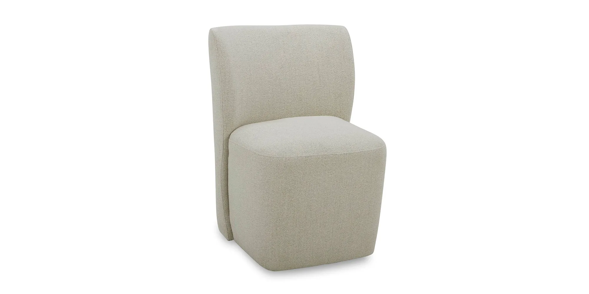 Bassett Furniture 4200-G684 Reed Upholstered Dining Chair with Casters