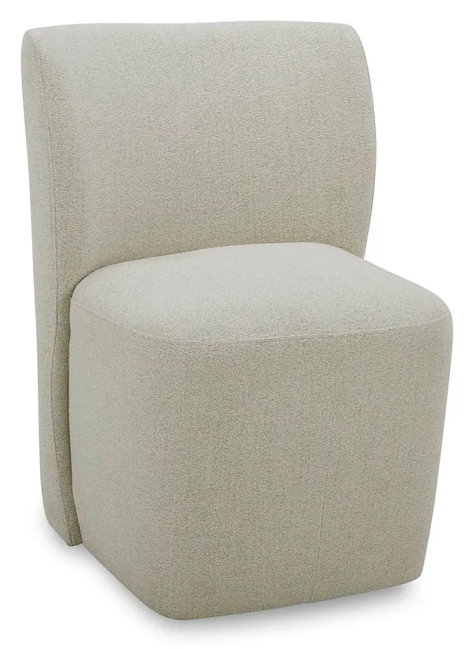 Bassett Furniture 4200-G684 Reed Upholstered Dining Chair with Casters Bassett Furniture 4200-G684 Reed Upholstered Dining Chair with Casters