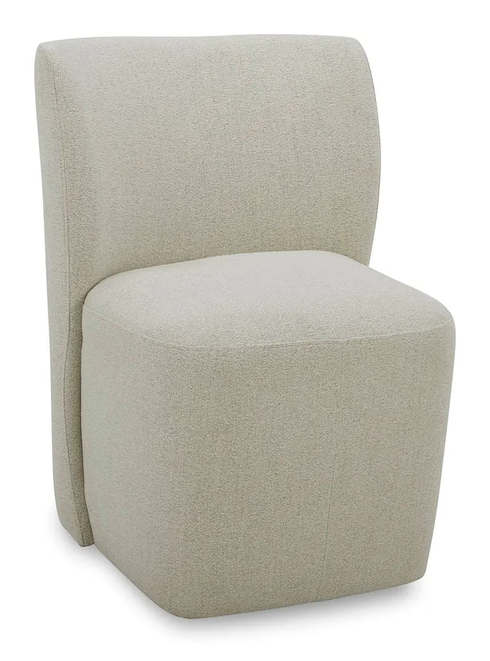 Bassett Furniture 4200-G684 Reed Upholstered Dining Chair with Casters Bassett Furniture 4200-G684 Reed Upholstered Dining Chair with Casters