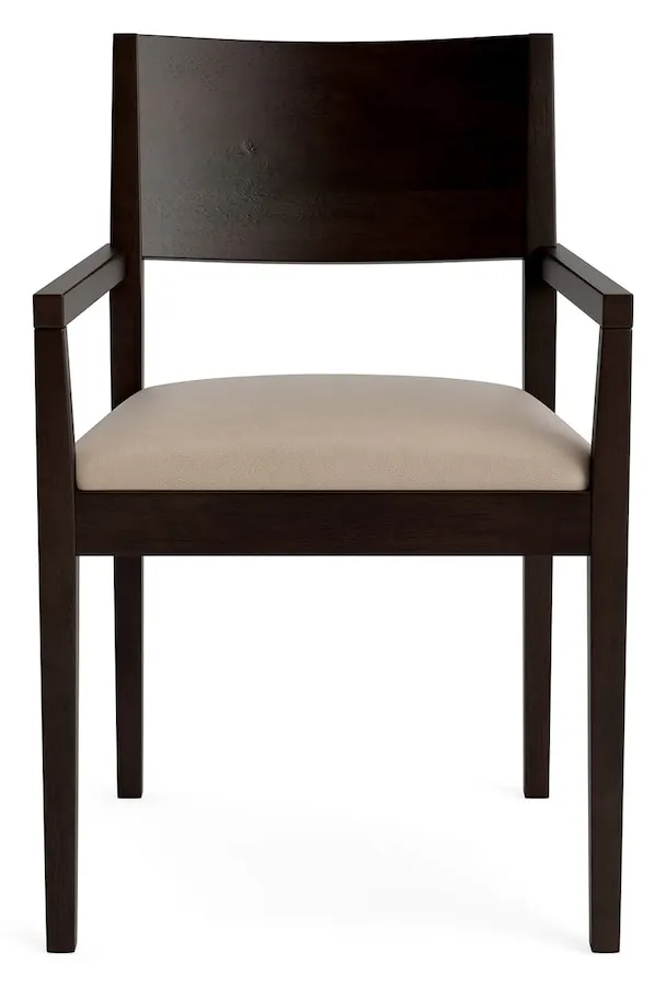 Bassett Furniture 4226-2654L-55 Myers Leather Arm Dining Chair Bassett Furniture 4226-2654L-55 Myers Leather Arm Dining Chair