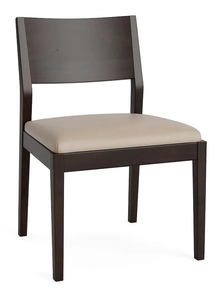 Bassett Furniture 4226-2655L-55 Myers Leather Side Dining Chair Bassett Furniture 4226-2655L-55 Myers Leather Side Dining Chair