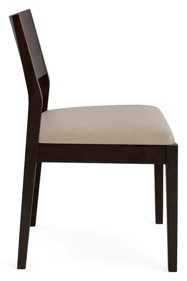 Bassett Furniture 4226-2655L-55 Myers Leather Side Dining Chair Bassett Furniture 4226-2655L-55 Myers Leather Side Dining Chair