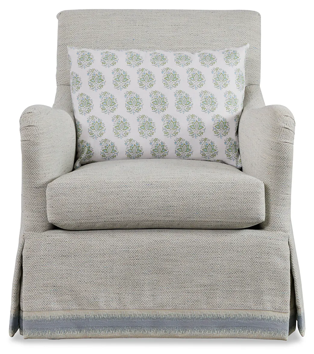Jessica Charles 552SK-SG Yvette Skirted Swivel Chair Jessica Charles 552SK-SG Yvette Skirted Swivel Chair