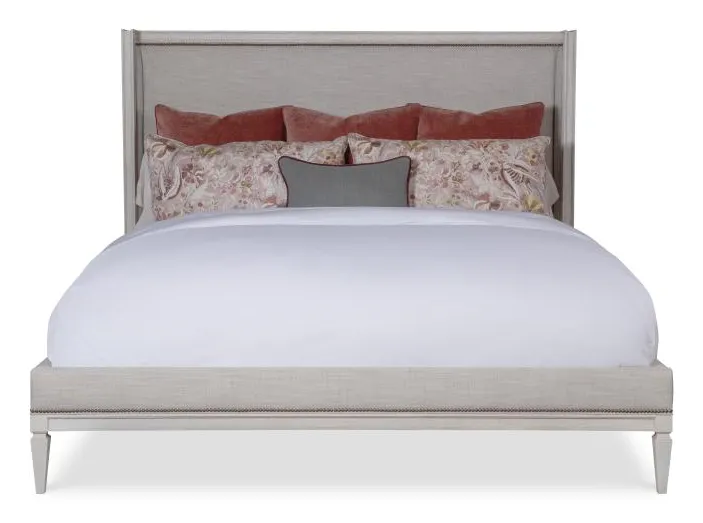 Century Furniture 899-126 Maison '47 Upholstered Wing Bed - King 6/6 Century Furniture 899-126 Maison '47 Upholstered Wing Bed - King 6/6