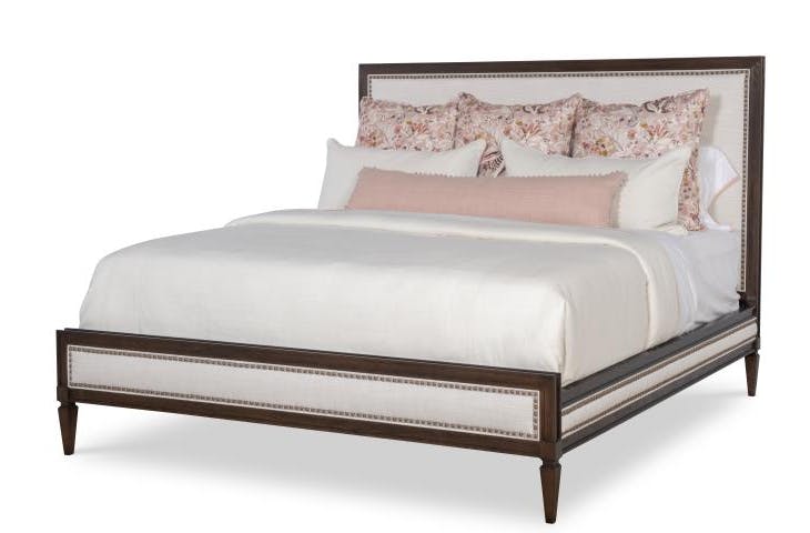 Century Furniture 899-165 Maison '47 Upholstered Low Hb Low Fb Panel Bed - Queen 5/0 Century Furniture 899-165 Maison '47 Upholstered Low Hb Low Fb Panel Bed - Queen 5/0