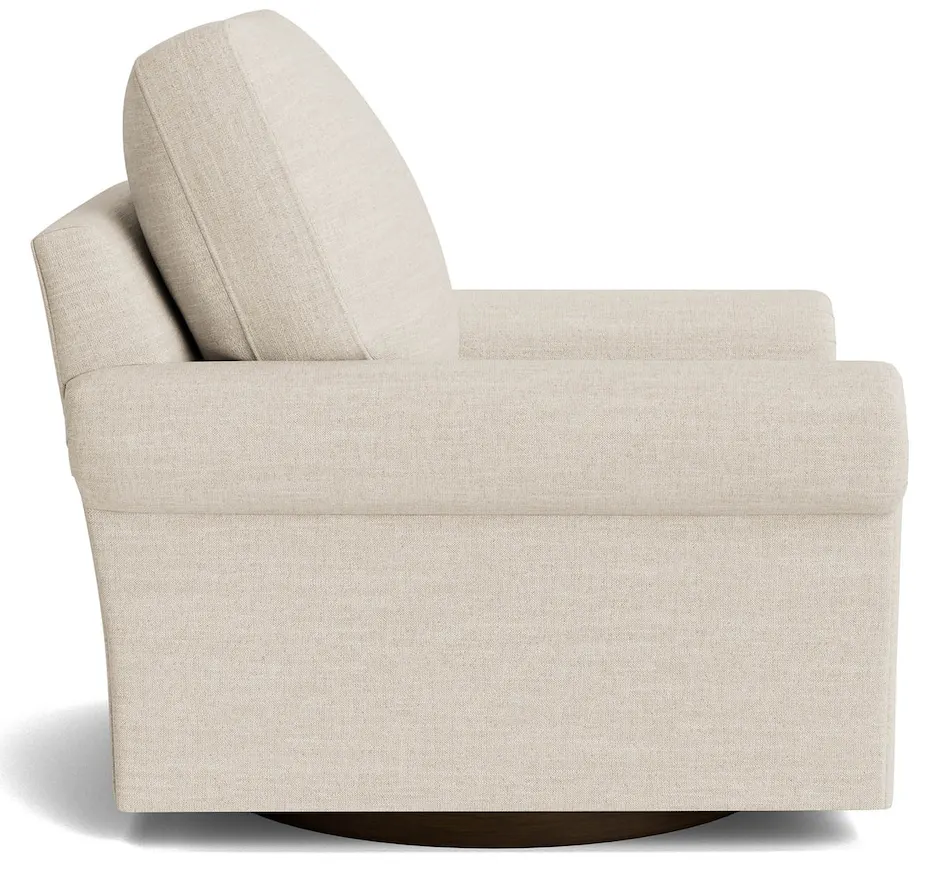 Bassett Furniture C300-05SF True Custom Panel Arm Swivel Chair Bassett Furniture C300-05SF True Custom Panel Arm Swivel Chair