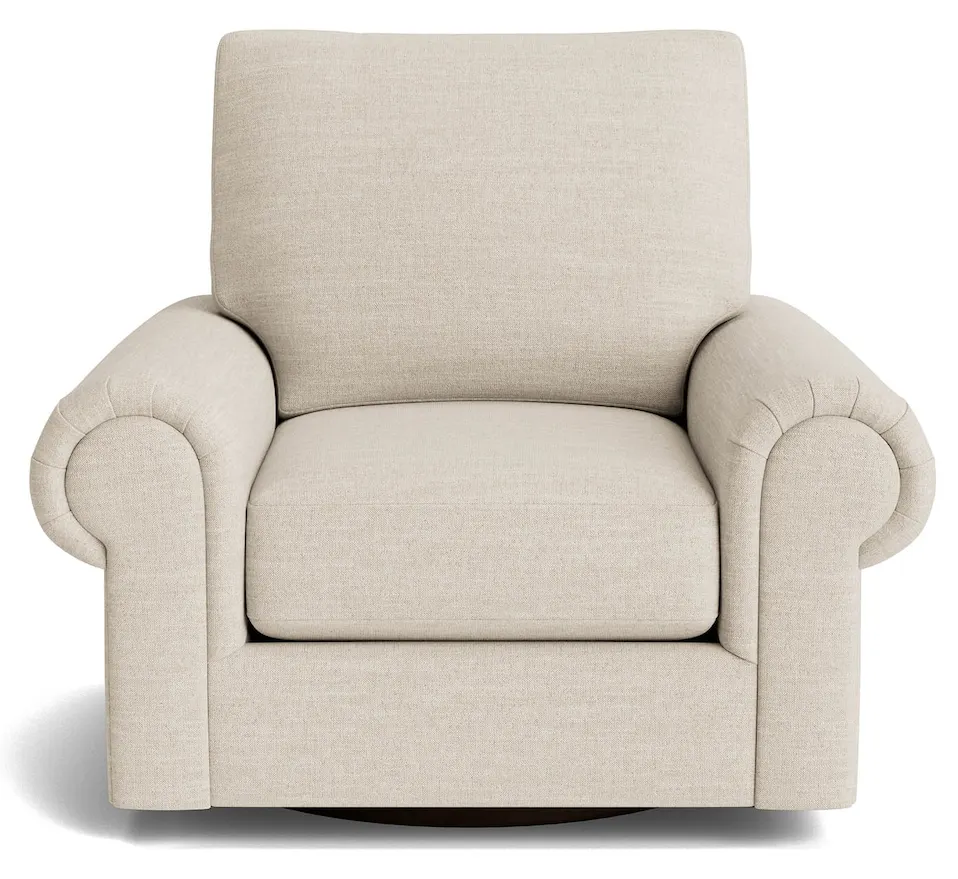 Bassett Furniture C400-05SF True Custom Large Panel Arm Swivel Chair Bassett Furniture C400-05SF True Custom Large Panel Arm Swivel Chair