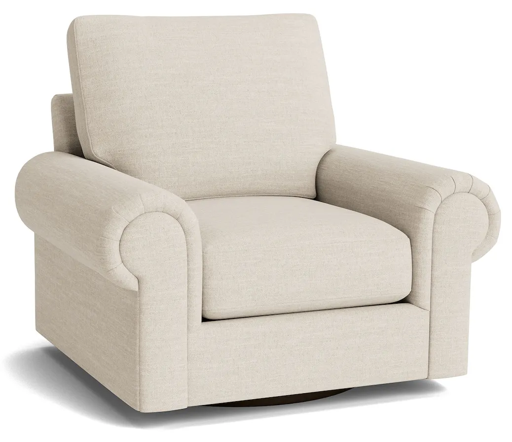 Bassett Furniture C400-05SF True Custom Large Panel Arm Swivel Chair Bassett Furniture C400-05SF True Custom Large Panel Arm Swivel Chair