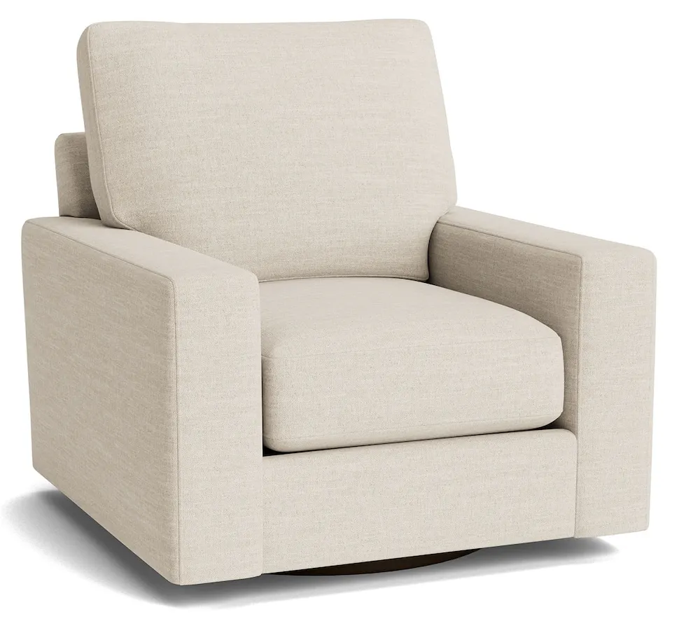 Bassett Furniture C600-05SF True Custom Large Track Arm Swivel Chair Bassett Furniture C600-05SF True Custom Large Track Arm Swivel Chair