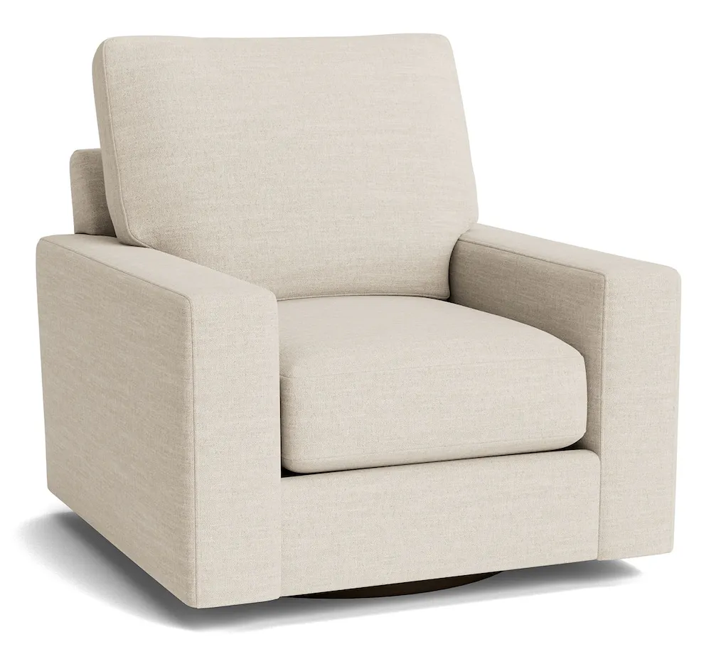 Bassett Furniture C600-05SF True Custom Large Track Arm Swivel Chair Bassett Furniture C600-05SF True Custom Large Track Arm Swivel Chair