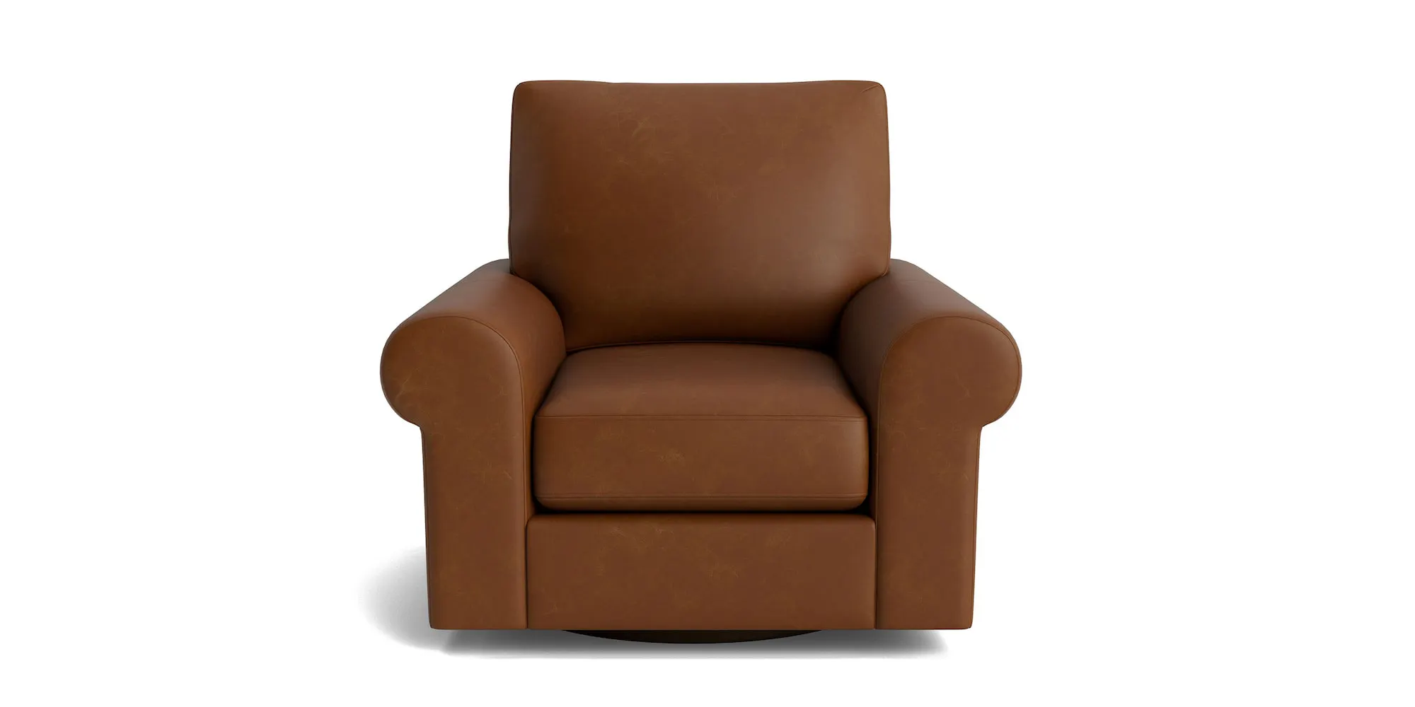 Bassett Furniture C200-05SFL True Custom Leather Large Sock Arm Swivel Chair