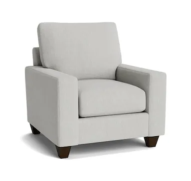 Bassett Furniture C600-12SF True Custom Large Track Arm Accent Chair Bassett Furniture C600-12SF True Custom Large Track Arm Accent Chair