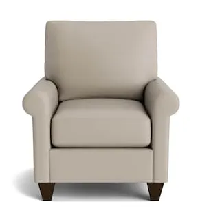 Bassett Furniture C100-12SFL True Custom Leather Sock Arm Accent Chair Bassett Furniture C100-12SFL True Custom Leather Sock Arm Accent Chair