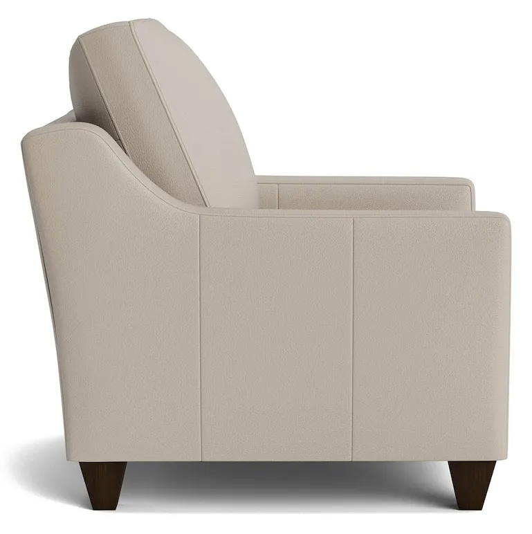 Bassett Furniture C900-12SFL True Custom Leather Slope Arm Accent Chair Bassett Furniture C900-12SFL True Custom Leather Slope Arm Accent Chair