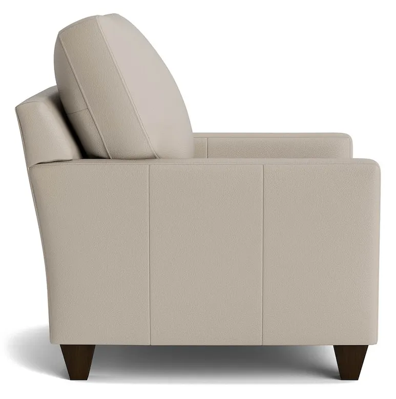 Bassett Furniture C500-12SFL True Custom Leather Track Arm Accent Chair Bassett Furniture C500-12SFL True Custom Leather Track Arm Accent Chair
