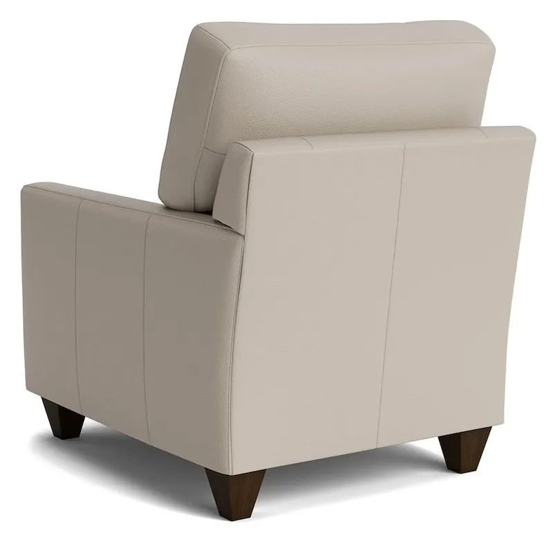 Bassett Furniture C500-12SFL True Custom Leather Track Arm Accent Chair Bassett Furniture C500-12SFL True Custom Leather Track Arm Accent Chair
