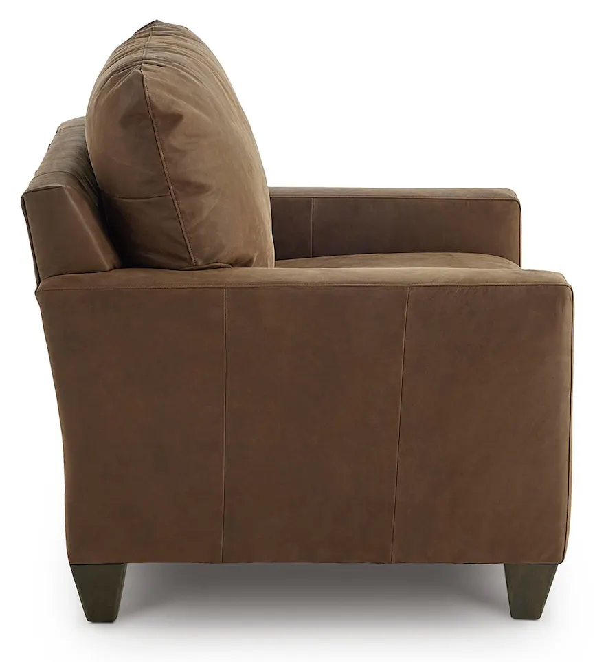 Bassett Furniture C654-18SFL True Custom Leather Track Arm Chair and a Half Bassett Furniture C654-18SFL True Custom Leather Track Arm Chair and a Half