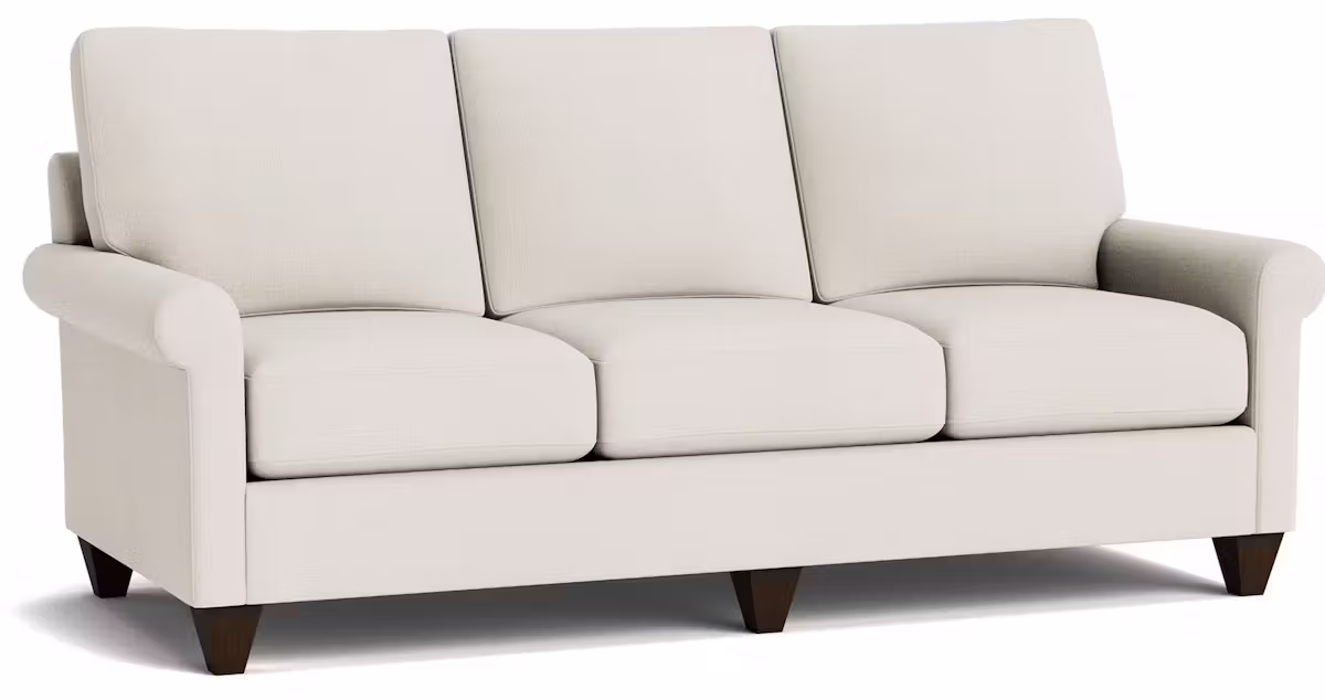 Bassett Furniture C100-72SF True Custom Roll Arm Sofa Bassett Furniture C100-72SF True Custom Roll Arm Sofa