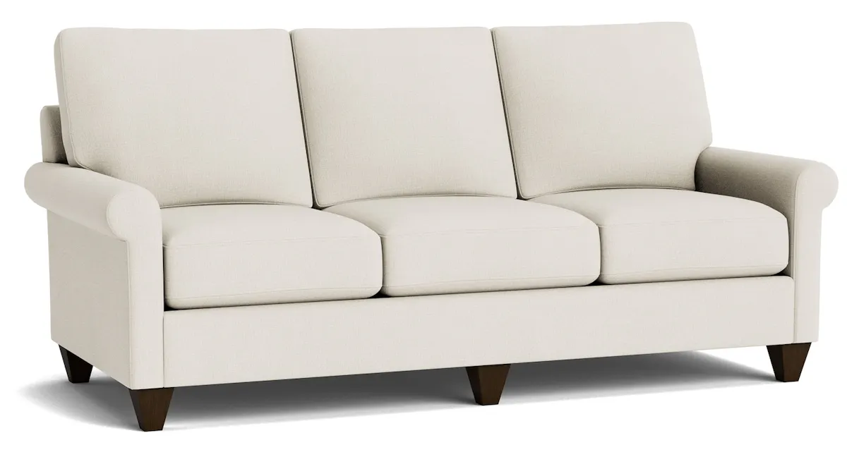 Bassett Furniture C100-72SF True Custom Roll Arm Sofa Bassett Furniture C100-72SF True Custom Roll Arm Sofa