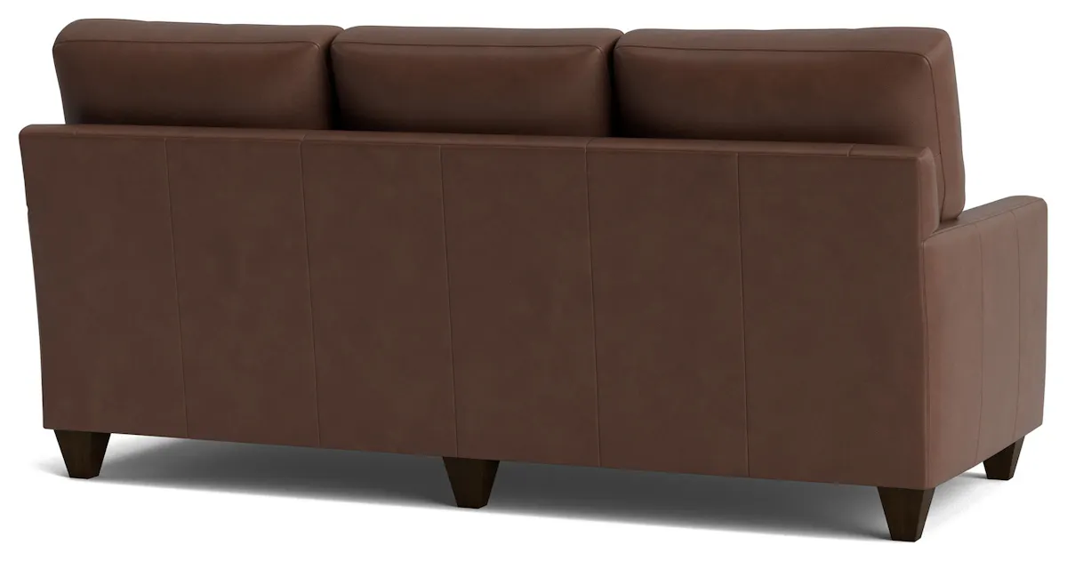 Bassett Furniture C500-72SFL True Custom Leather Track Arm Sofa Bassett Furniture C500-72SFL True Custom Leather Track Arm Sofa