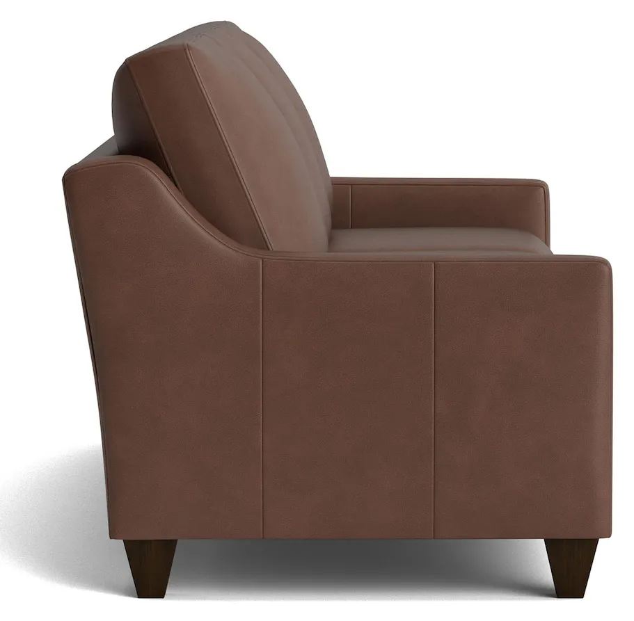 Bassett Furniture C900-72SFL True Custom Leather Slope Arm Sofa Bassett Furniture C900-72SFL True Custom Leather Slope Arm Sofa